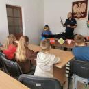 Wizyta uczniw Szkoy Podstawowej nr 3 w Komendzie Powiatowej Policji w rodzie lskiej