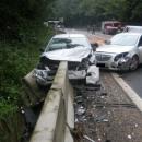 Wypadek trzech aut