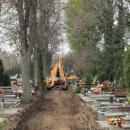 Kolejne prace na cmentarzu