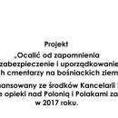 Konferencja  „Ocali od zapomnienia . Polskie cmentarze w Boni”