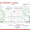  Projekt budowy zadaszonych kortów tenisowych ze ścianką przy ul. Pułtuskiej 