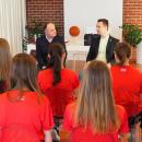 Juniorki KS Basket Siechnice na spotkaniu z burmistrzem